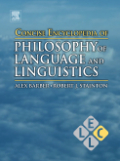 Concise encyclopedia of philosophy of language and linguistics