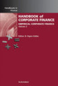 Handbook of empirical corporate finance