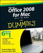 Office 2008 for Mac all-in-one for dummies