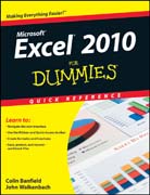 Excel 2010 for dummies quick reference