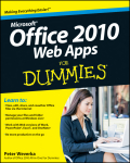 Office 2010 Web Apps for dummies