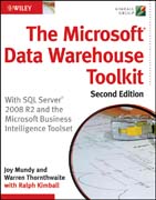 The Microsoft data warehouse toolkit: with SQL Server 2008 R2 and the Microsoft business intelligence toolset