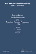 Energy Beam-Solid Interactions and Transient Thermal Processing 1984: Volume 35