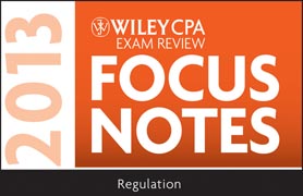 Wiley CPA Examination Review 2013 Focus Notes