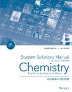 Student Solutions Manual to Accompany Chemistry