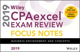 Wiley CPAexcel Exam Review 2019 Focus Notes: Business Environment and Concepts