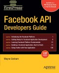 Facebook API developers guide