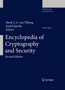 Encyclopedia of Cryptography and Security