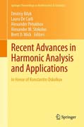 Recent Advances in Harmonic Analysis and Applications