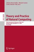 Theory and Practice of Natural Computing