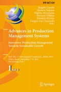 Advances in Production Management Systems: Innovative Production Management Towards Sustainable Growth