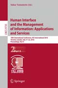 Human Interface and the Management of Information: Applications and Services