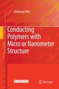 Conducting polymers with micro or nanometer structure