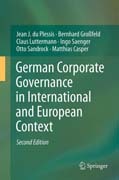 German corporate governance in international and European context