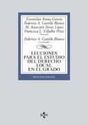 Lecciones para el estudio del derecho local en el grado