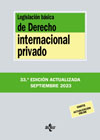 Legislación básica de derecho internacional privado