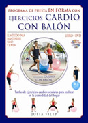 Programa de puesta en forma con ejercicios cardio con balón